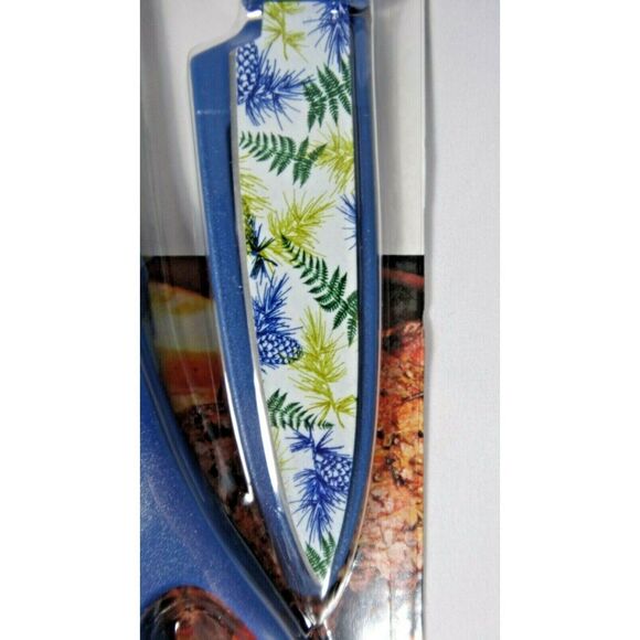 Blue Forest Kitchen Shears Scissors Paring Knife Home Nature 2pc Crafts Gift NEW - Picture 2 of 3